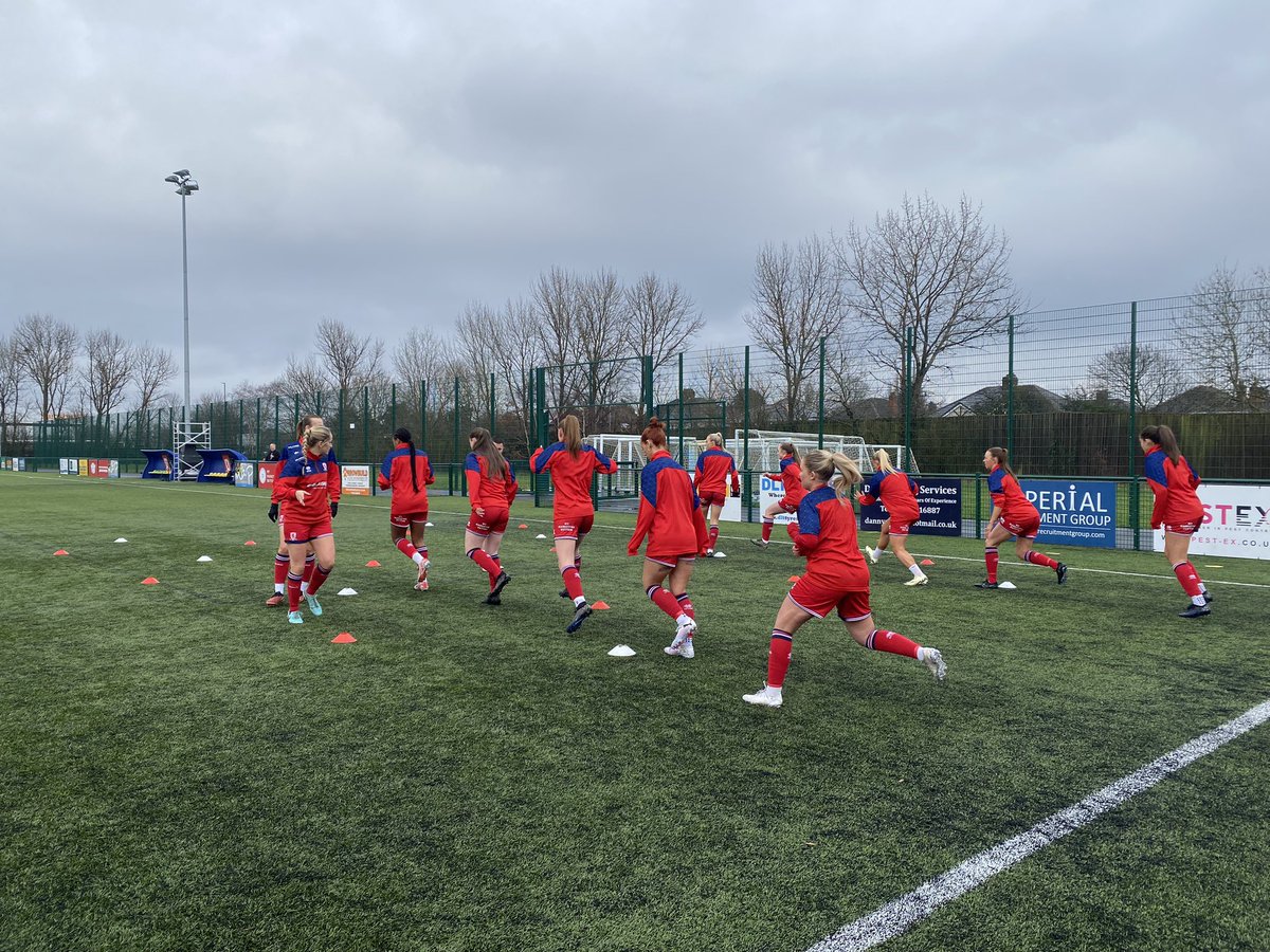 BoroWomen's tweet photo. Warm-ups underway 🏃‍♀️ #UTB #UTBW https://t.co/uOdkGTeuy0