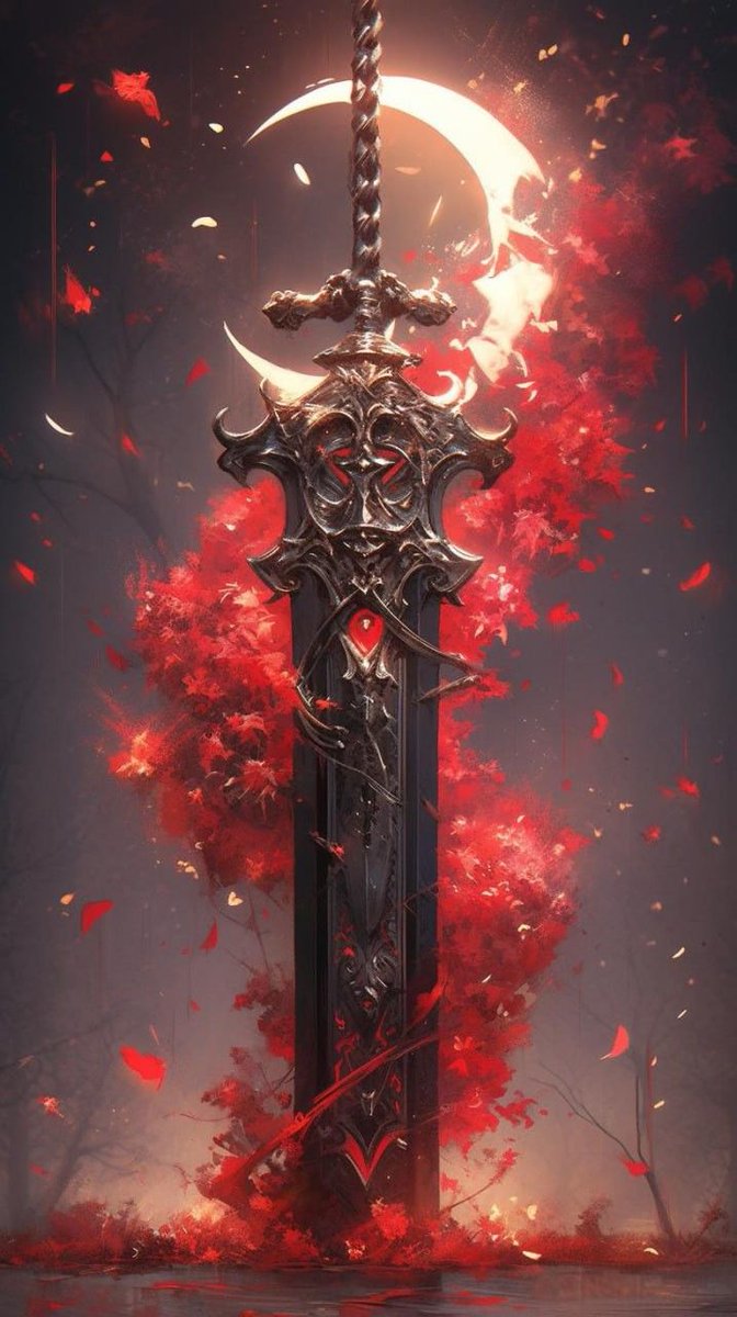 LumielRP's tweet photo. Segadora escarlata, una poderosa arma del caos regida por la lealtad, su portador actual es Lilum https://t.co/bqjGgNZxbY