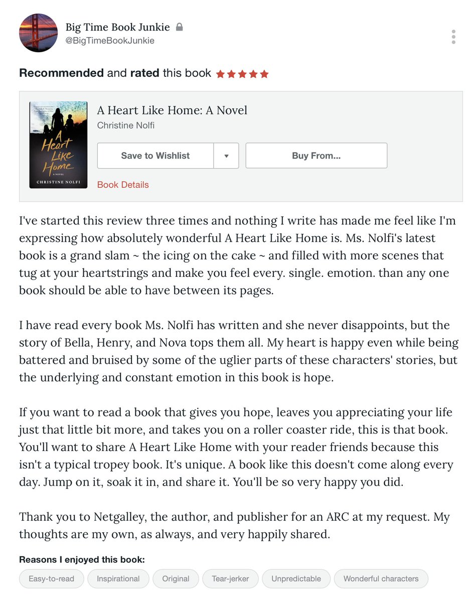 Thank you, Big Time Book Junkie. #NewRelease #BookRecommendation #bookclub