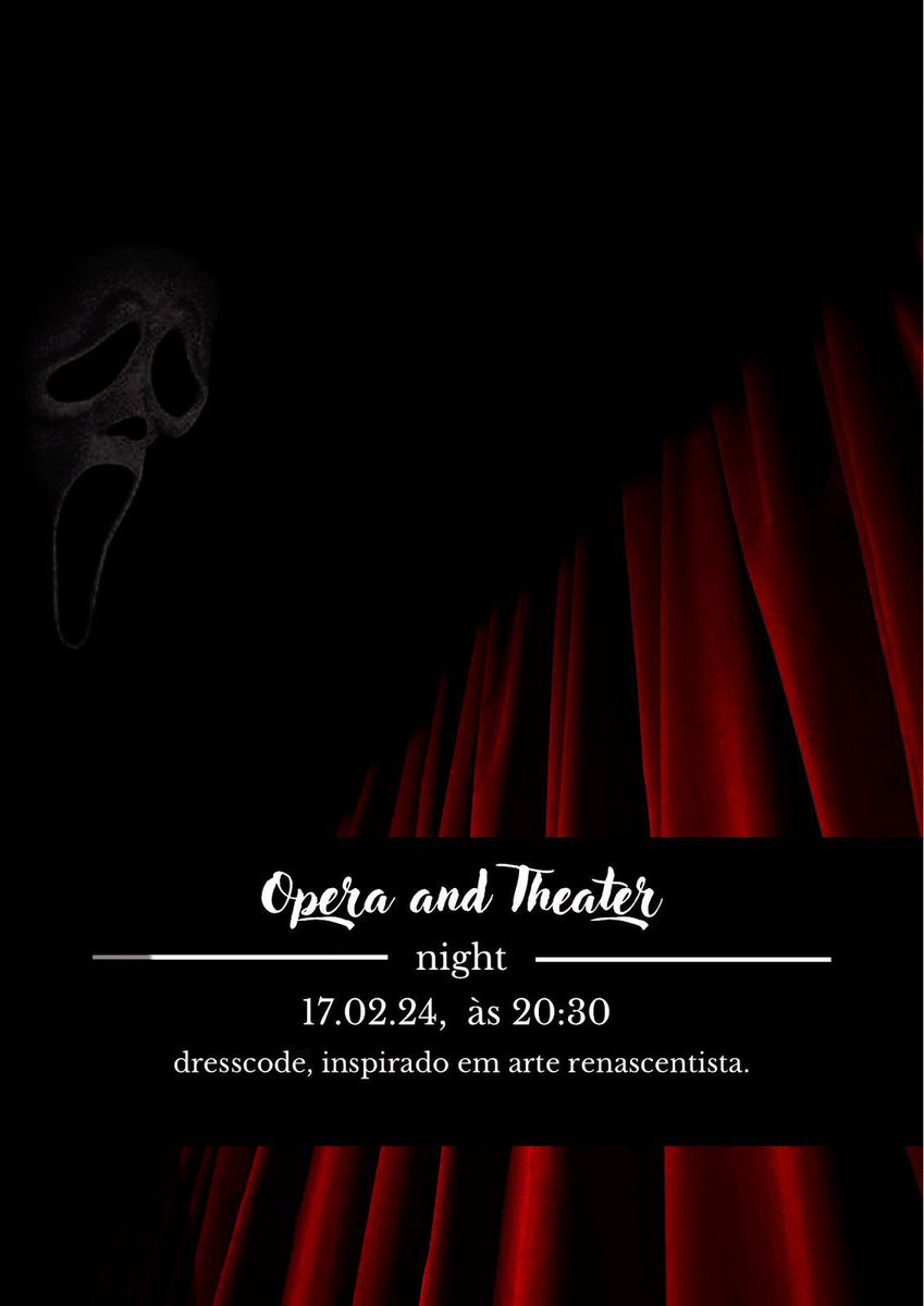 ᅟᅟ
ᅟ
                      𝕺𝙿𝙴𝚁𝙰 𝙰𝙽𝙳 𝕿𝙷𝙴𝙰𝚃𝙴𝚁 
                                       𝐧𝐢𝐠𝐡𝐭
                              #𝕺𝙿𝙴𝚁𝙰𝐧𝐢𝐠𝐡𝐭

ᅟᅟ
ᅟ