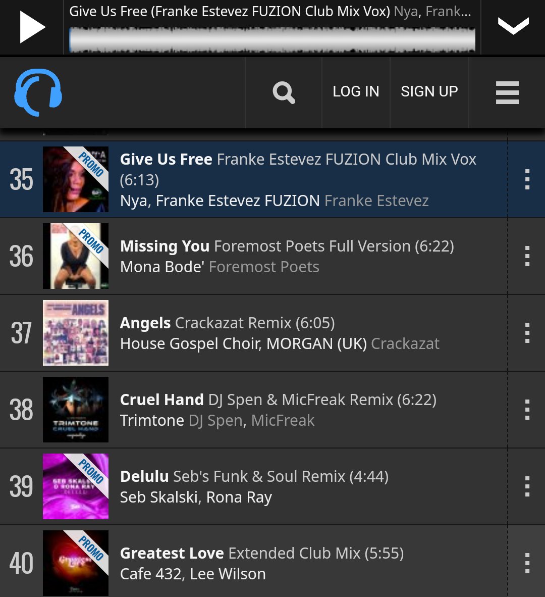 Ny'a Give Us Free Franke Estevez Fuzion Remixes is climbing up the Top 100 Soulful House Charts on Traxsource. It's currently at #35! Let's Gooooo! 
Nap Vision Entertainment, LLC. Cyberjamz Records. #GiveUsFree 

traxsource.com/genre/24/soulf…