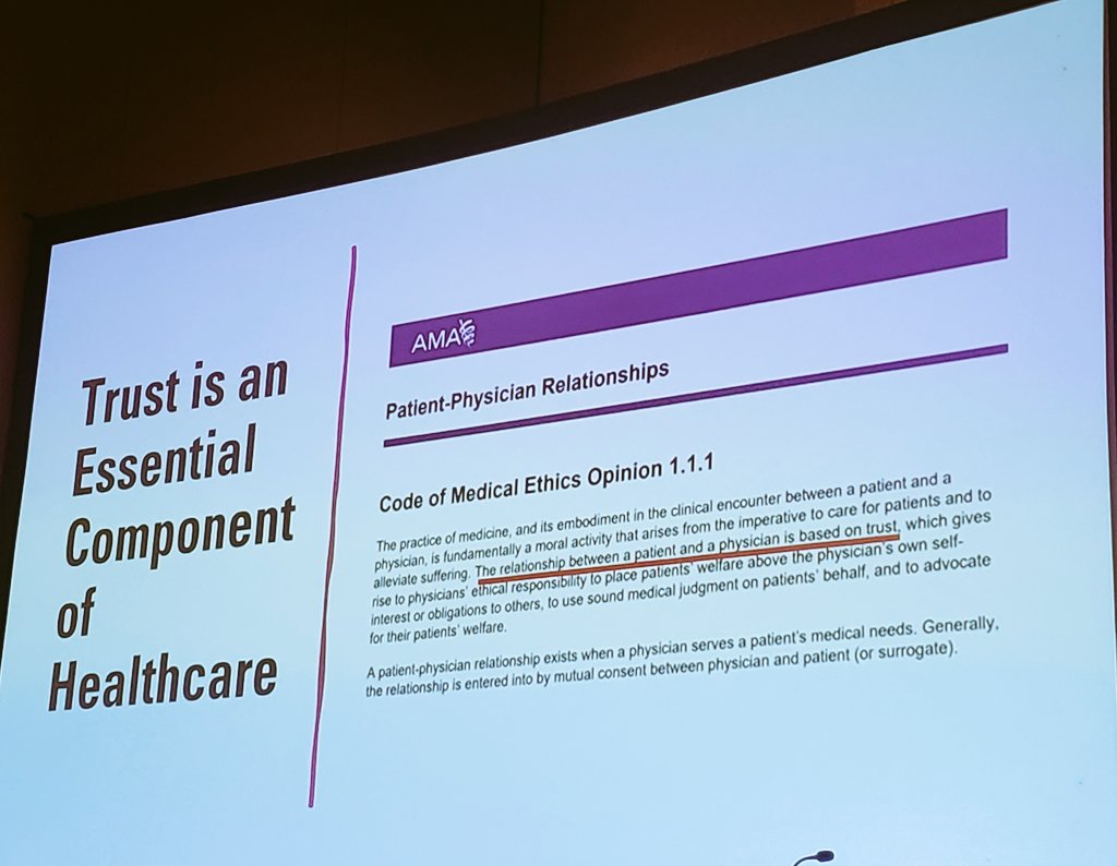 NirajChavanMD's tweet photo. What are we doing as a medical system to address issues of trust, mistrust - among patients and their providers?... thought provoking talk by @do_less_harm at the course on #PerinatalSubstanceUseDisorders at #SMFM24.. change begins here and now.. 

@MySMFM #PerinatalAddiction https://t.co/DH5GhMf3Md