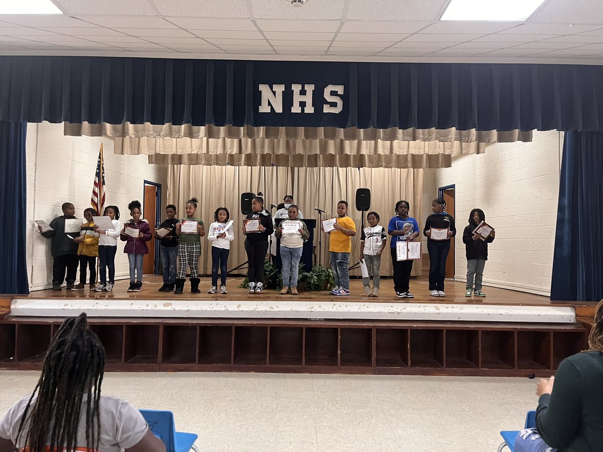 New Hope 3-5 Scholars accepting  their 2nd Nine Weeks Awards.  #WeGROWChildren