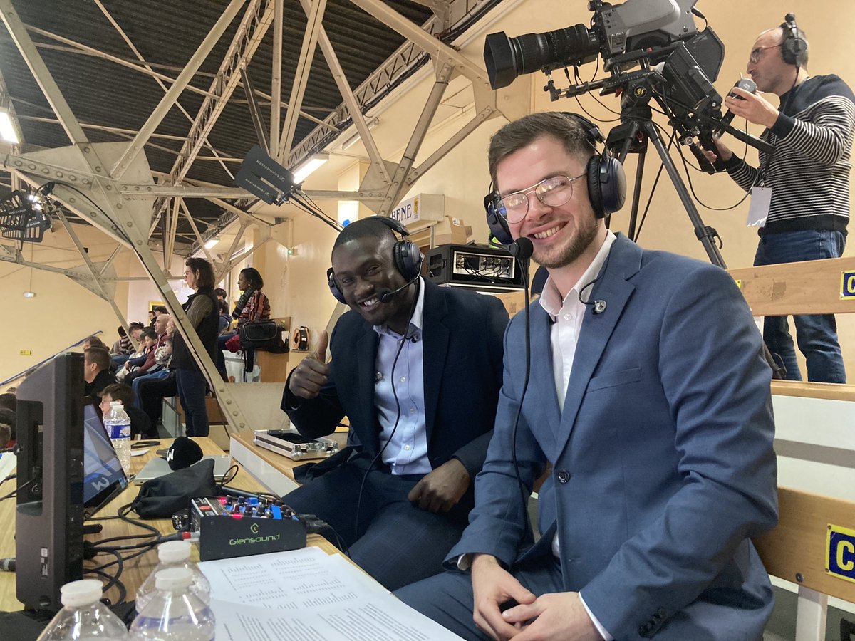 Expérience inoubliable. Premier commentaire sportif pour @f3normandie 📺 Une affiche comme on les aime entre @ALMEvreux et @FosProvenceBB 🏀 merci @PapePhilippe 🤝