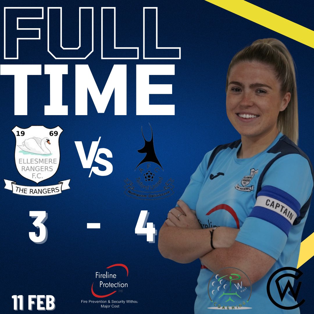 🔵FULL TIME🔵

The ladies exit the league cup following a defeat against Telford. 

Goalscorer:
Townsend ⚽️⚽️⚽️