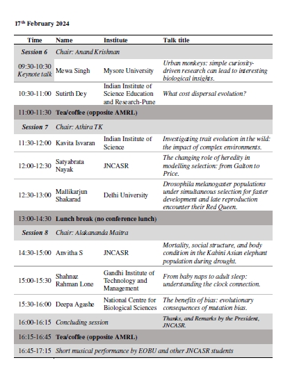 Our Unit - Evolutionary & Organismal Biology Unit (EOBU) @jncasr - is celebrating 25 years. The only department/unit in an Indian institution to have 'evolutionary biology' in its name, and with lots and lots of 'firsts' to its name, too! You can join online, too (MS Teams)