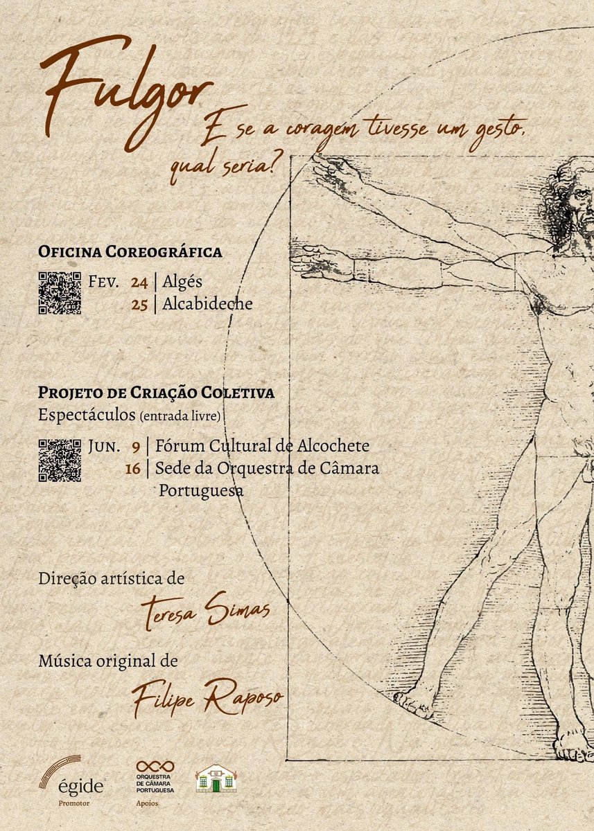 E se a coragem tivesse um gesto, qual seria?

Junte-se ao primeiro projeto participativo na área da dança, um evento promovido pela Égide - Associação Portuguesa das Artes com o apoio da Orquestra de Câmara Portuguesa e da Sociedade de Instrução e Recreio de Janes e Malveira!