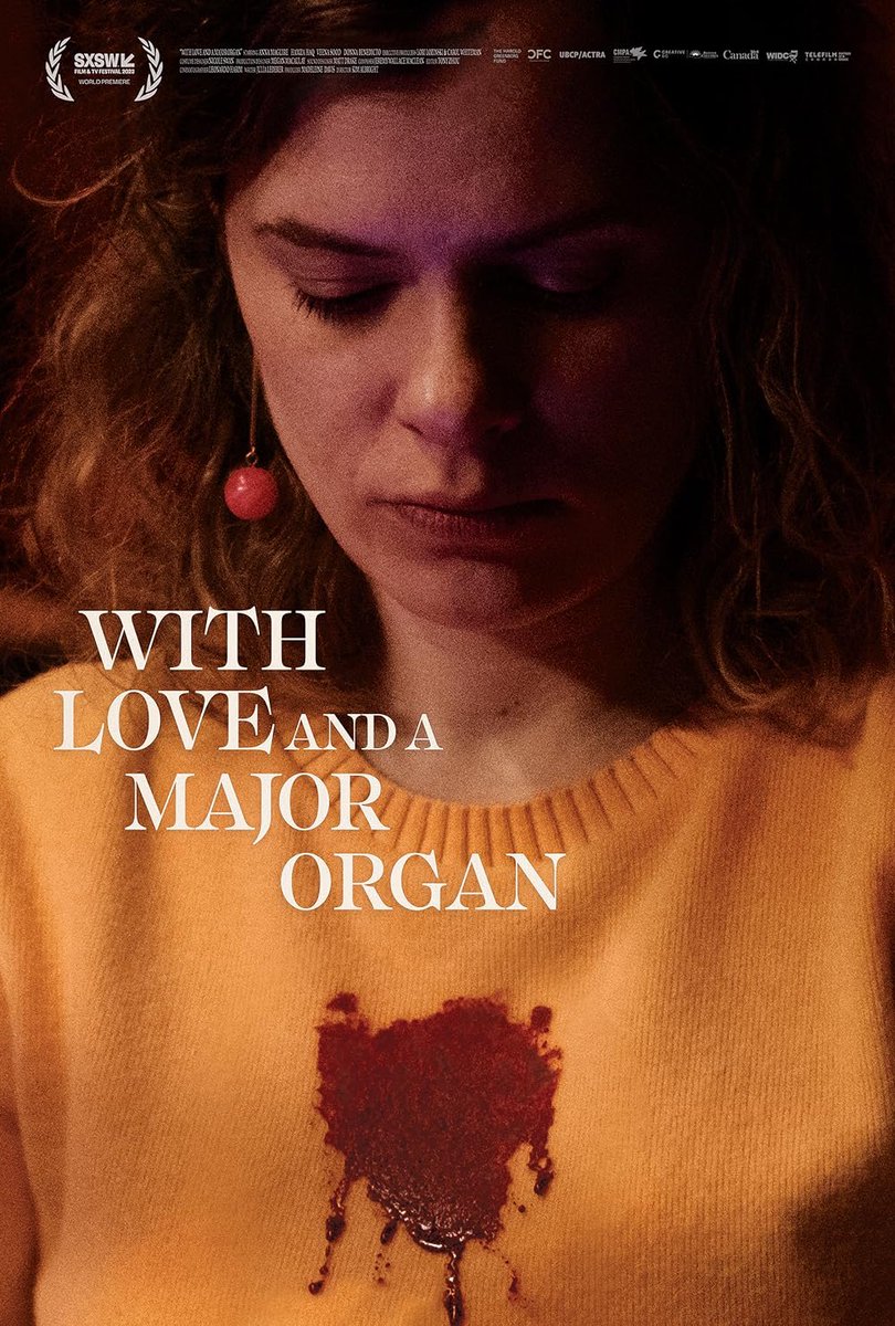 Cinesister Anna Maguire stars in WITH LOVE AND A MAJOR ORGAN, directed by Kim Albright. Its UK premiere is at @GenesisCinema on MARCH 7th. The film premiered at @SXSW and it’s been travelling around the world racking up awards! 🎟️: genesiscinema.co.uk/movie/with-lov…