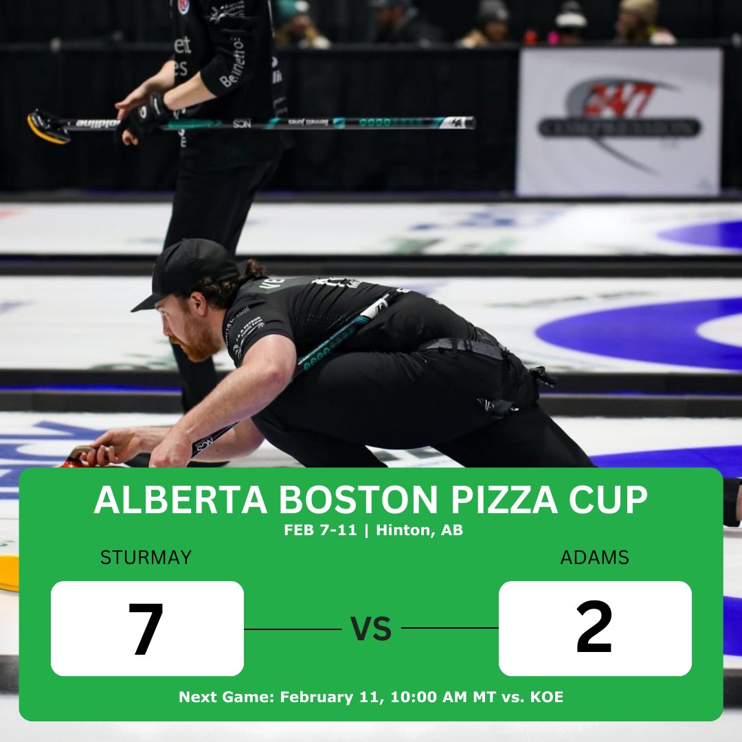 A win last night means Semi Finals this morning!

watch on:
youtube.com/@curlingalberta

#TeamSturmay | #CurlingAb | #CurlingCanada