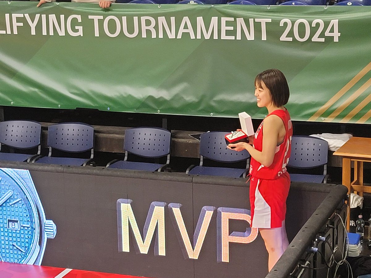 女子OQTハンガリー会場MVP
山本麻衣
#23 Mai Yamamoto

TISSOT MVP
FIBA Women's Olympic Qualifying Tournament Hungary 2024
