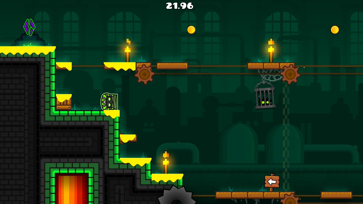 THE YELLOW PAINT VIRUS HAS INFECTED GEOMETRY DASH