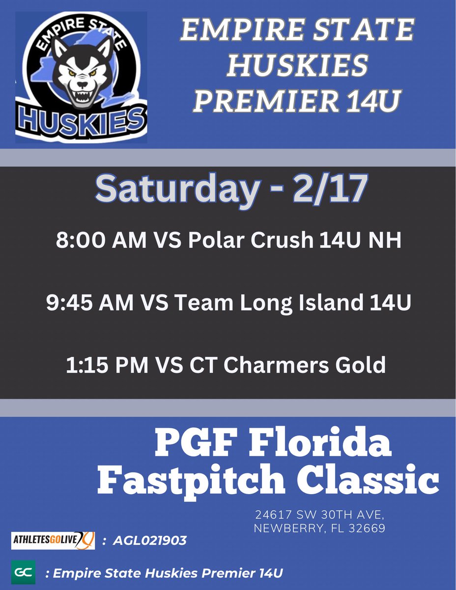 First road trip of 2024 down in the Sunshine State next weekend! Can’t wait to get on the field!