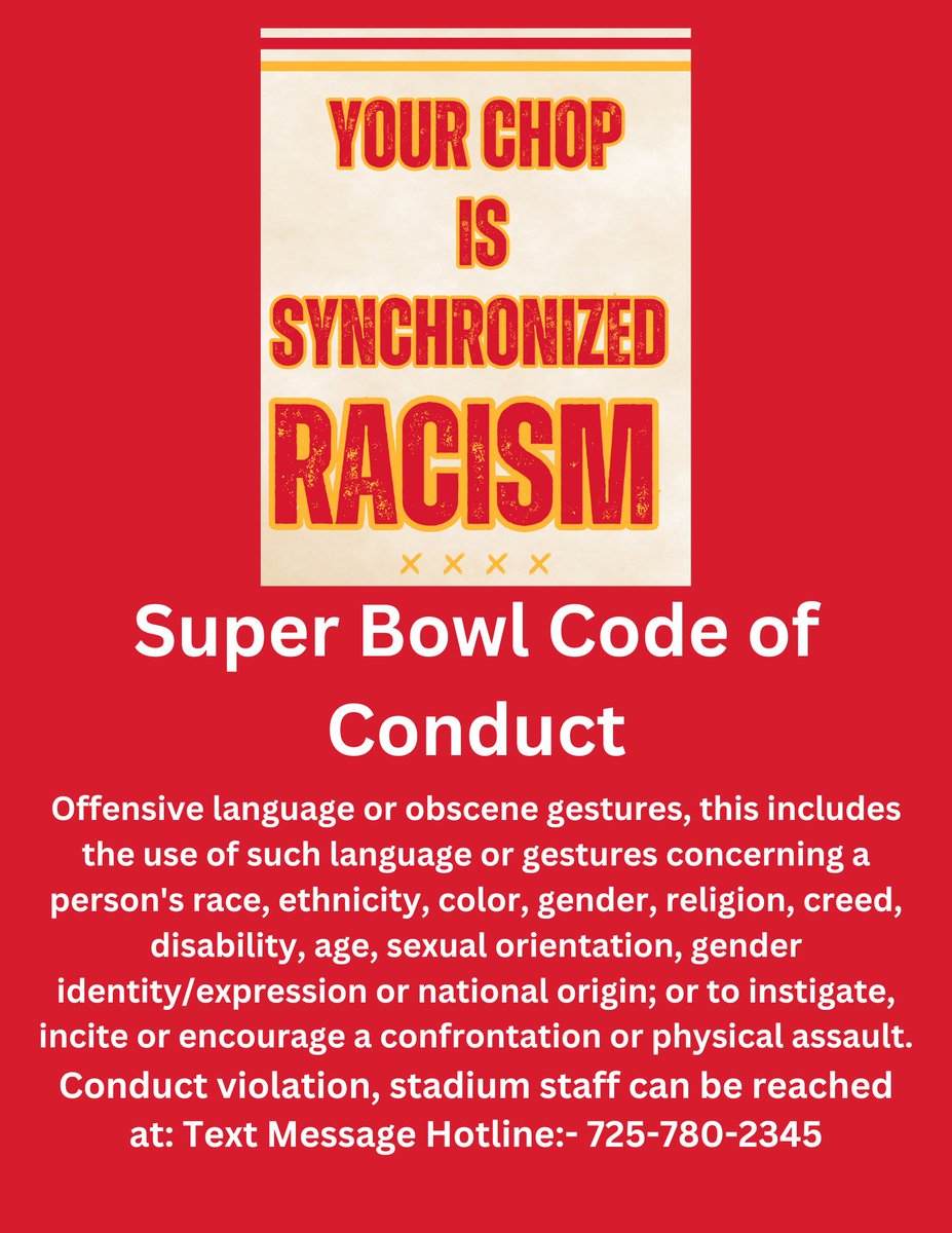 Everytime you see the chop text that racist behavior in! Number at the bottom #StopTheChop #ChangeTheName