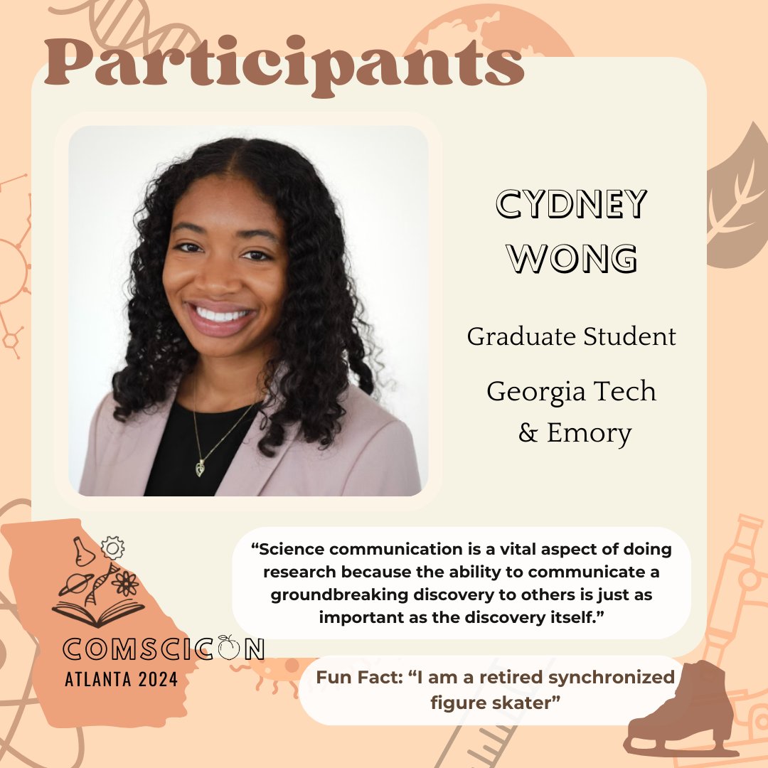 Say hi to Alexa, Ana and Cydney 👋 @cyd_wong ___________ We are welcoming ComSciCon - ATL 2024 participants with the series of posts: 'Meet the participants of ComSciCon ATL 2024'. #science #phd #comsciconatl2024 #communication #atl