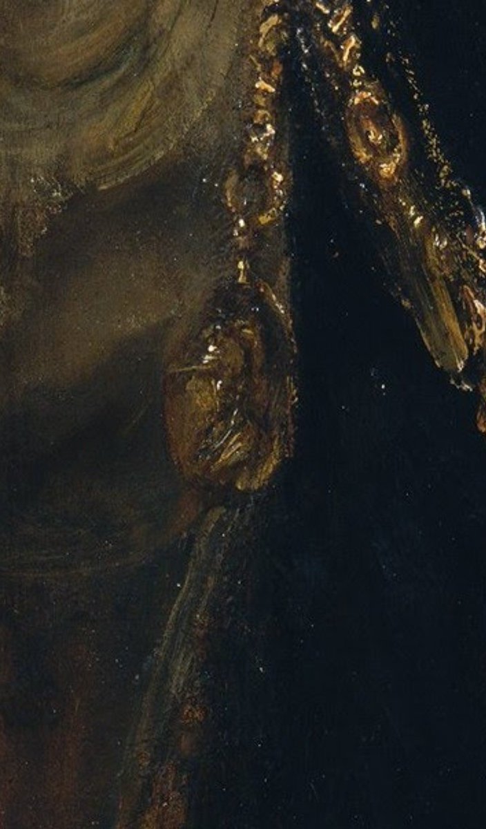 VanesaRegaladoV's tweet photo. En este lienzo hay tres "retratos".

El de Homero, en el busto escultórico.

El de Aristóteles, en esa impresionante figura que se recorta entre claroscuros.

Y el de Alejandro Magno, en el medallón que cuelga del cuello de Aristóteles.

Rembrandt y su reflexión sobre la fama. https://t.co/c7eh4FEfAi