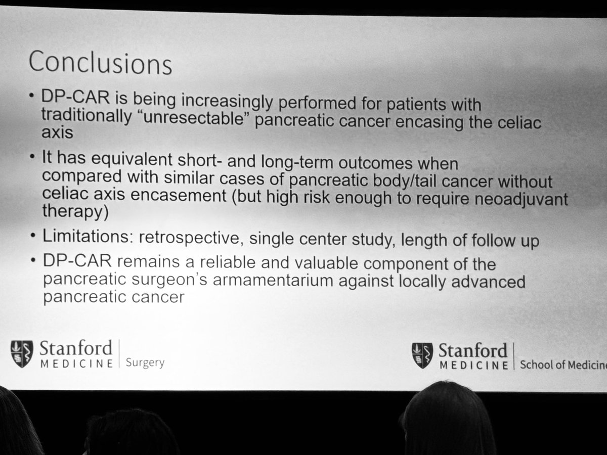 FIRST YEAR @OpNotes Dr. Camille Hironaka presents “Distal Pancreatectomy With and Without Celiac Axis Resection for Adenocarcinoma: A Comparison in the Era of Neoadjuvant Therapy” #PCSA2024 @StanfordGenSurg