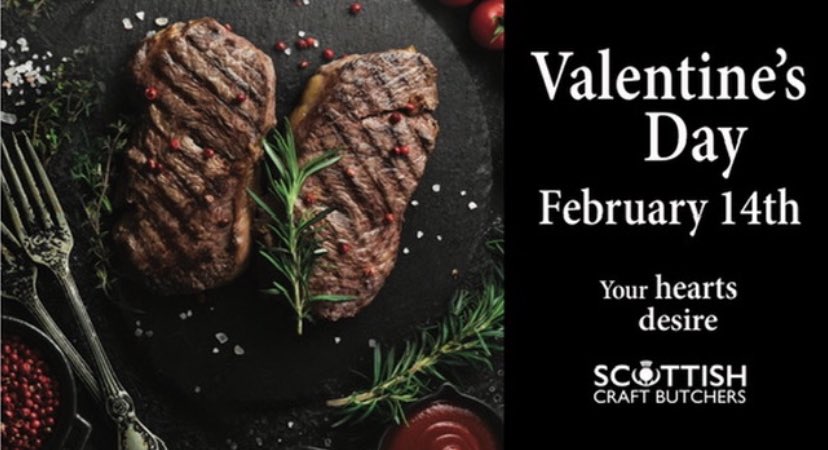 “Cooking is like love. It should be entered into with abandon or not at all.” – Harriet Van Horne Create for your love with the very best steak from your local Scottish Craft Butcher this Valentine’s Day! #reallove #passion #create #greatfood #shoplocal #buylocal #supportlocal