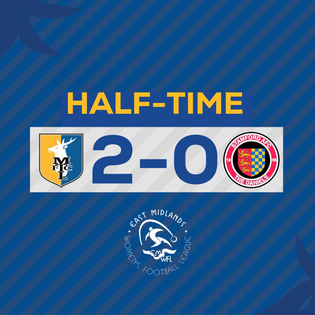 The Amber & Blue lead at the break. Wheatcroft with the opening goal and Taylor with a goal of the season contender. ⚽️ ⚽️