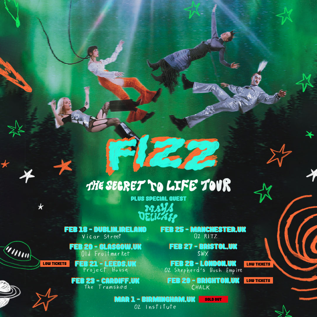 IN JUST OVER 1 WEEK WE WILL BE STARTING OUR TOUR IN DUBLIN 🤯🌀 WE CANNOT WAIT TO SCREAM THESE SONGS IN YOUR FACES 😫 WHO IS COMING? 📋 WHO HAS YET TO GRAB THEIR TICKETS? 👀🎟️ tix: yourfavebandfizz.com/#live 🍭