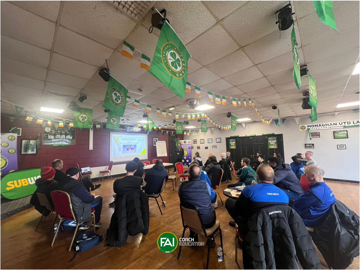 A fantastic final day of the UEFA Leaders Award in Gortakeegan. The day was led by Rob Sweeney from the FAI and included brilliant presentations from @CarrickRovers and Phoenix FC who provided examples in how they execute their mission, vision & values. Next stop,UEFA C Licence.