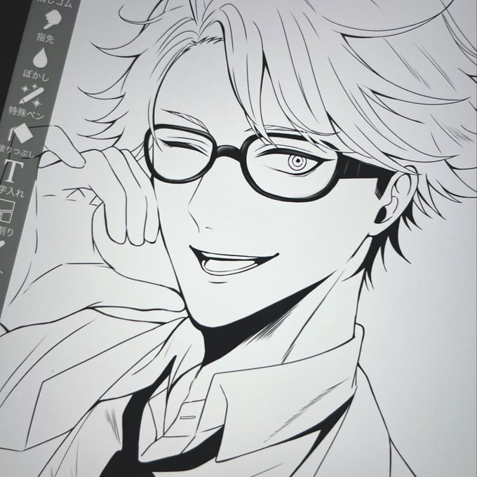 線画終わりー!!
ロナの眉毛と髪の毛可愛いのよね😉 