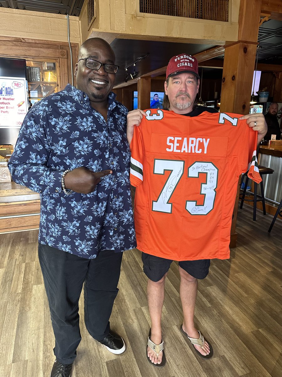 Hurricane fan gets a birthday visit and the BIG FELLA brought along some gifts. GO CANES!!! 👊🏿🏈👊🏿🏈