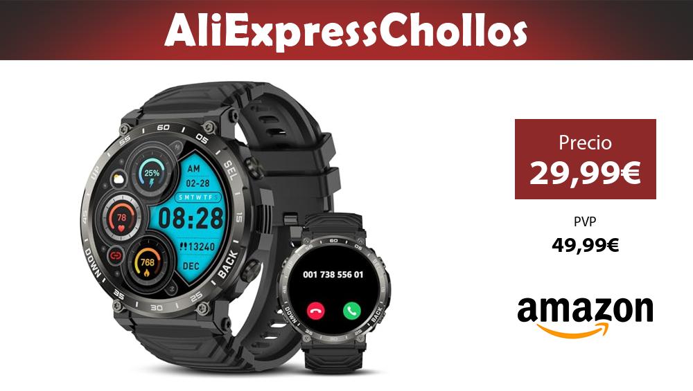 compraonlinetodo 30% descuento on X: 📣 IDEALROYAL S56 Reloj Inteligente  Hombre, 1.52 Smartwatch con Llamadas Bluetooth, Oxímetro, Monitor de  # ⛔️ PVP: 49,99€ ✓ PRECIO OFERTA: 29,99€ 🌐    / X