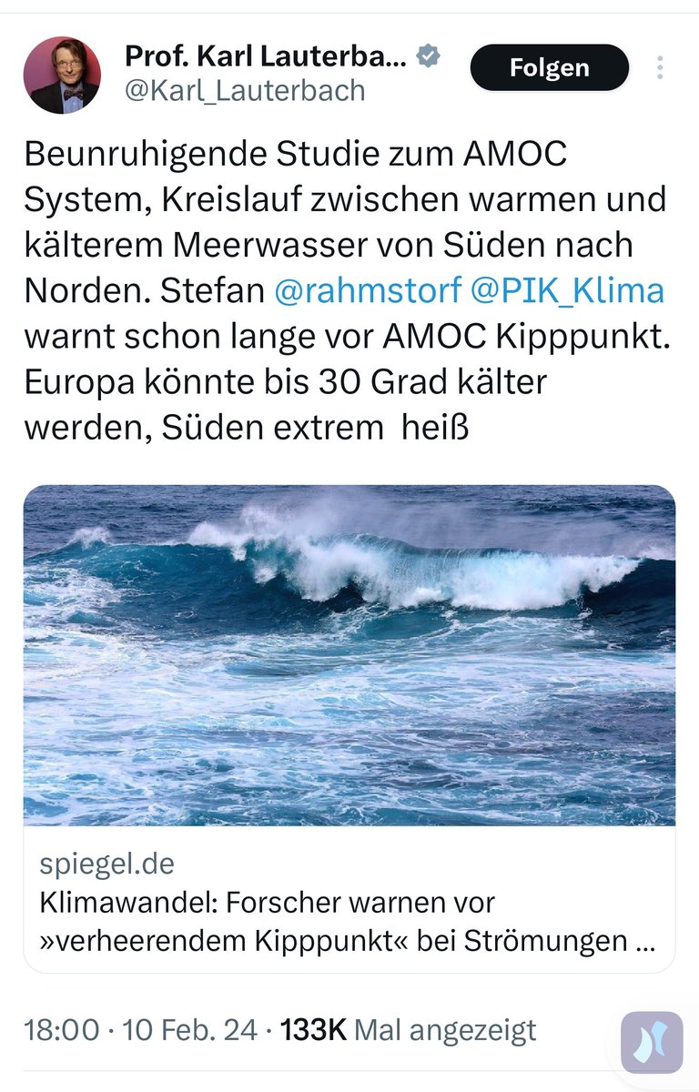 britainopello5's tweet image. Bei #Rahmstorf kippt eh alles; #Lauterbach ist auch schon ganz kribbelig. Wegen der Kipppunkte.