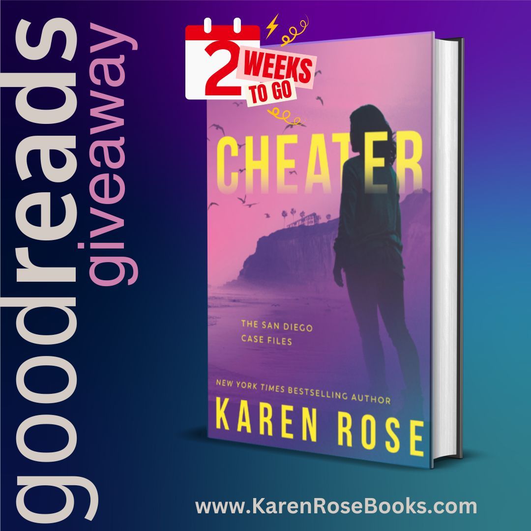 📣 US Readers! Only 2 more weeks to enter for a chance to win the Goodreads Giveaway of the second installment of the San Diego Case Files, CHEATER!  Enter for your chance to win a copy of CHEATER now through 2/25/24 - buff.ly/3OnpkPn
#KarenRoseBooks #Goodreads #Giveaway