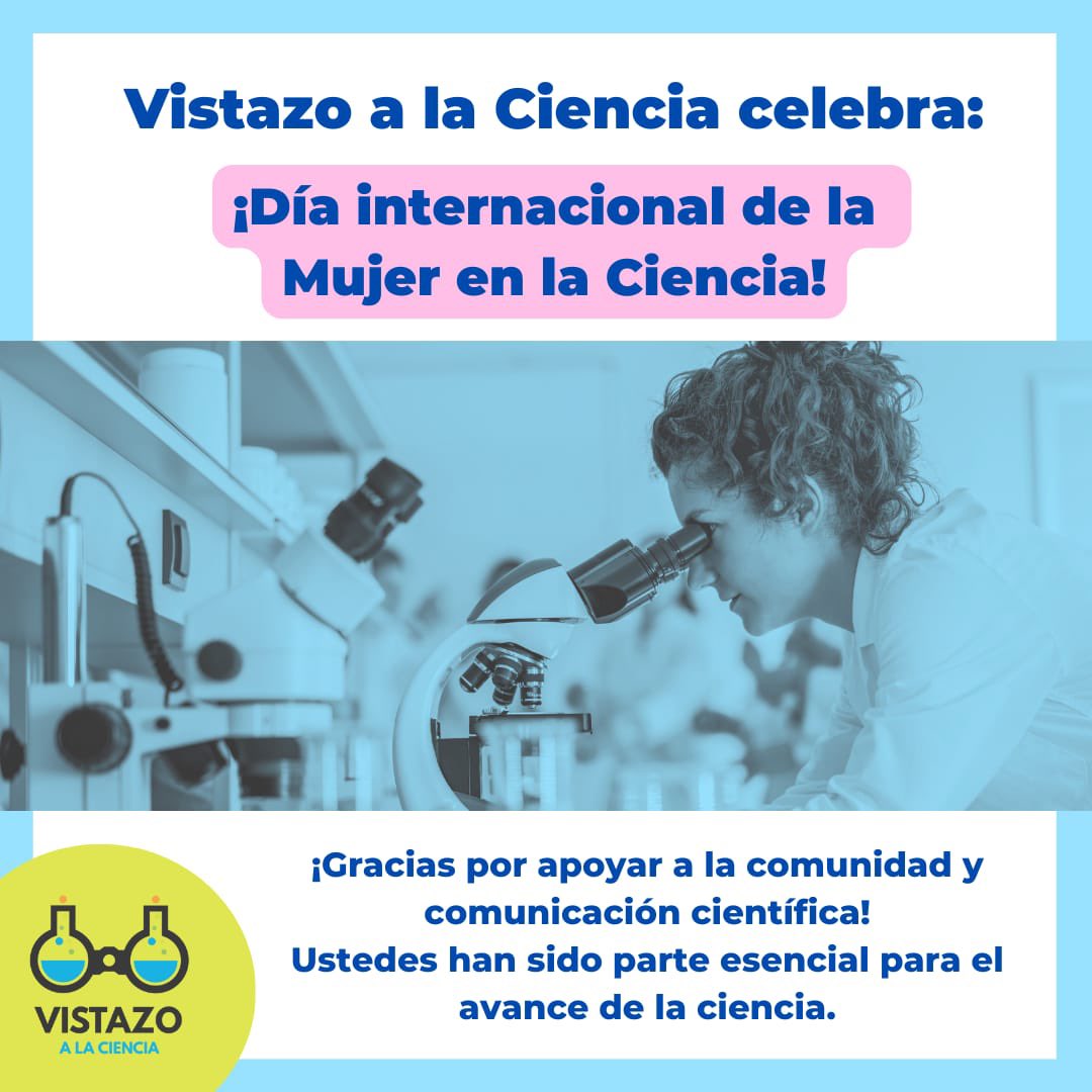¡Celebramos el Día Internacional de la Mujer y la Niña en la Ciencia! 💪✨ Hoy honramos a las mujeres que han dejado una huella imborrable en la historia científica e inspiramos a las niñas a soñar en grande. 

#MujeresEnCiencia #NiñasEnCiencia #DíaDeLaMujerEnCiencia"