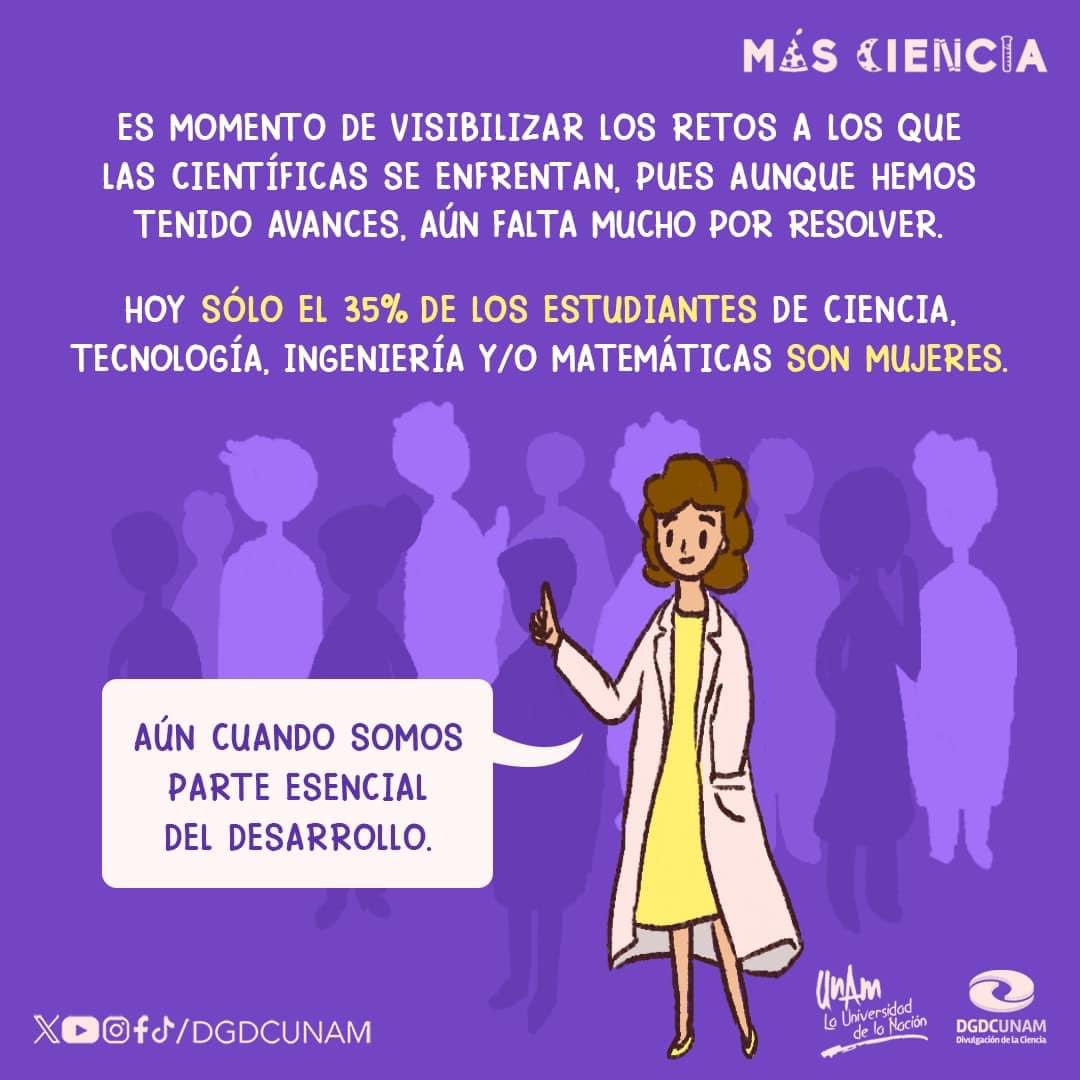 DGDCUNAM's tweet photo. #11F

Hoy es el Día Internacional de la #NiñaYLaMujerEnLaCiencia, una fecha para inspirar y actuar para que más niñas y mujeres puedan ser científicas.

¡Sigue #MujeresEnLaCiencia, una serie de publicaciones especiales que se suma a esta conmemoración!

1/2 https://t.co/nk2NeRJiWw