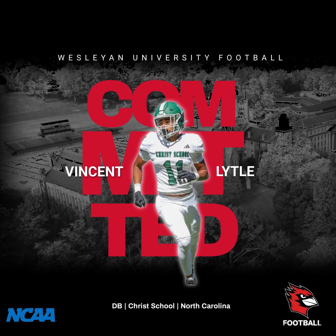 I’m happy to announce that I’m 100% committed to Wesleyan University
#RollCards 
<a href="/CoachDiCenzo/">Dan DiCenzo</a> <a href="/RecruitReady/">Recruit Ready</a> <a href="/CoachChadWalker/">Chad Walker</a>