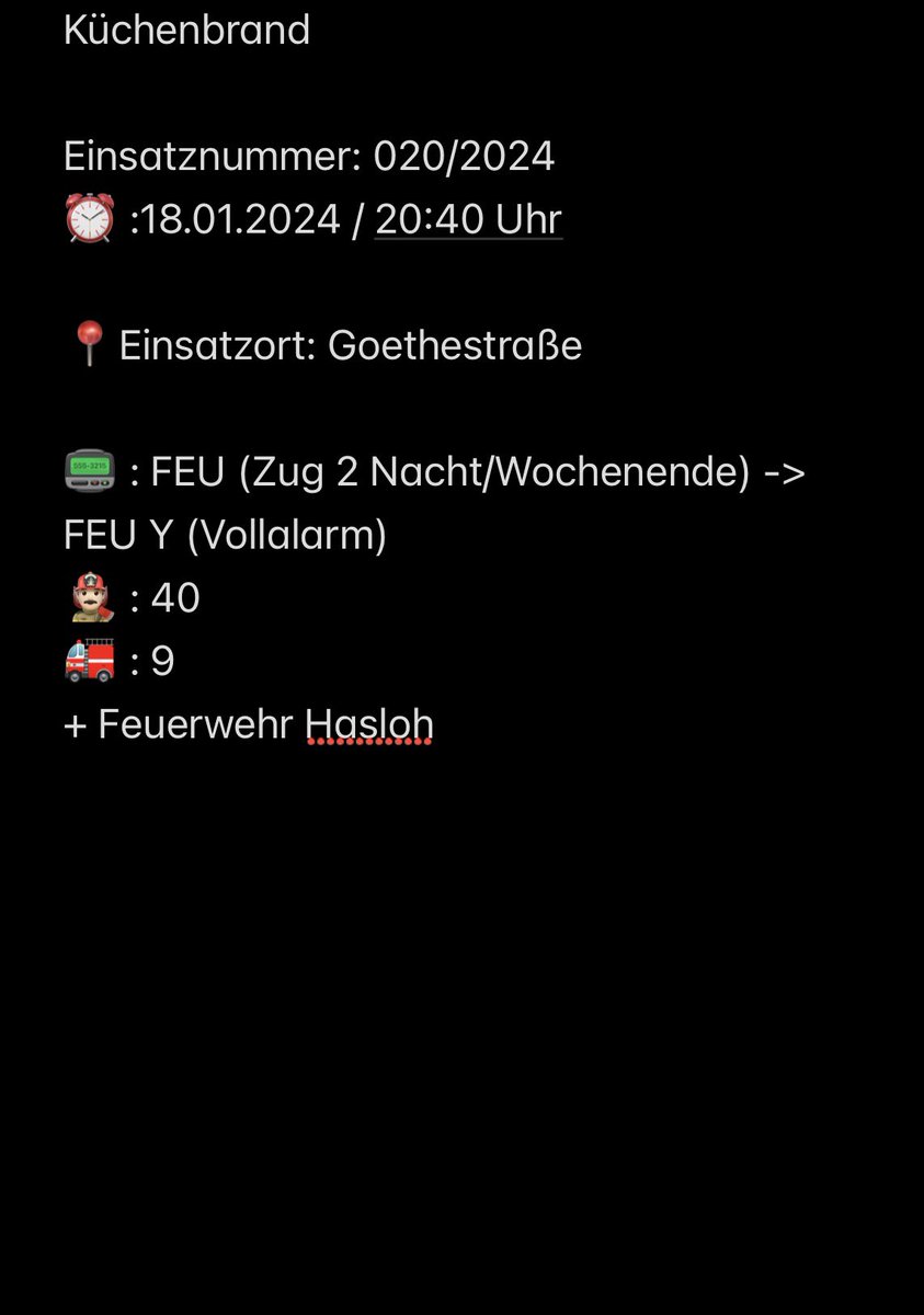 FWQuickborn's tweet image. Einsatz 020/2024