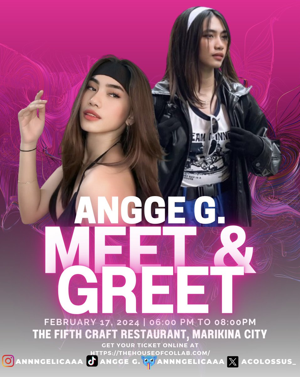 Don't miss out! Bili na kayo ng tickets 🖤 Angge G. | #AngelicaGegante @acolossus_