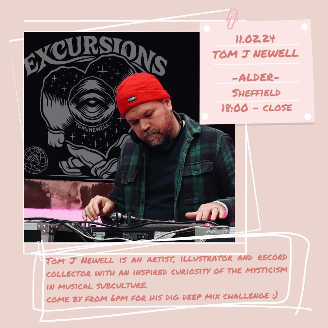 @tomjnewell will be taking on the Dig Deep challenge, with 1 hour to dig & 1hour to prep before serving up a one-off, unique 1 hour set, and I’ll be spinning a range of records from our stock that’ll be available to buy the second they come off the turntable!