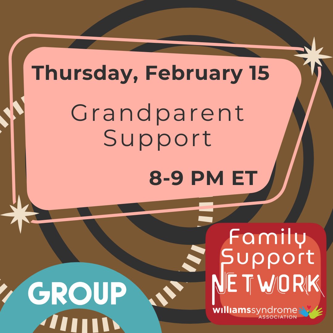 TheWSA's tweet photo. The WSA Family Support Network keeps a-rolling! Register at https://t.co/MEuueWDrBV
#williamssyndrome #williamssyndromeawareness #wsa #WSAFSN #WSAGroups https://t.co/LXzFGhoXsg