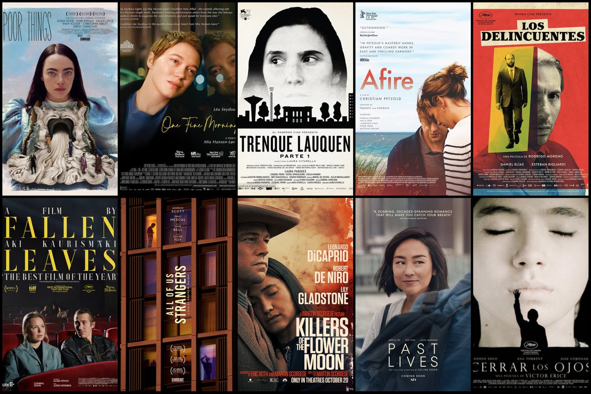 Yıllın en iyi filmi Poor Things'i izlemeden listemi hazırlamak istememiştim. İyi ki de beklemişim. Gecikmeli de olsa yılın bana göre en iyileri bu şekilde.