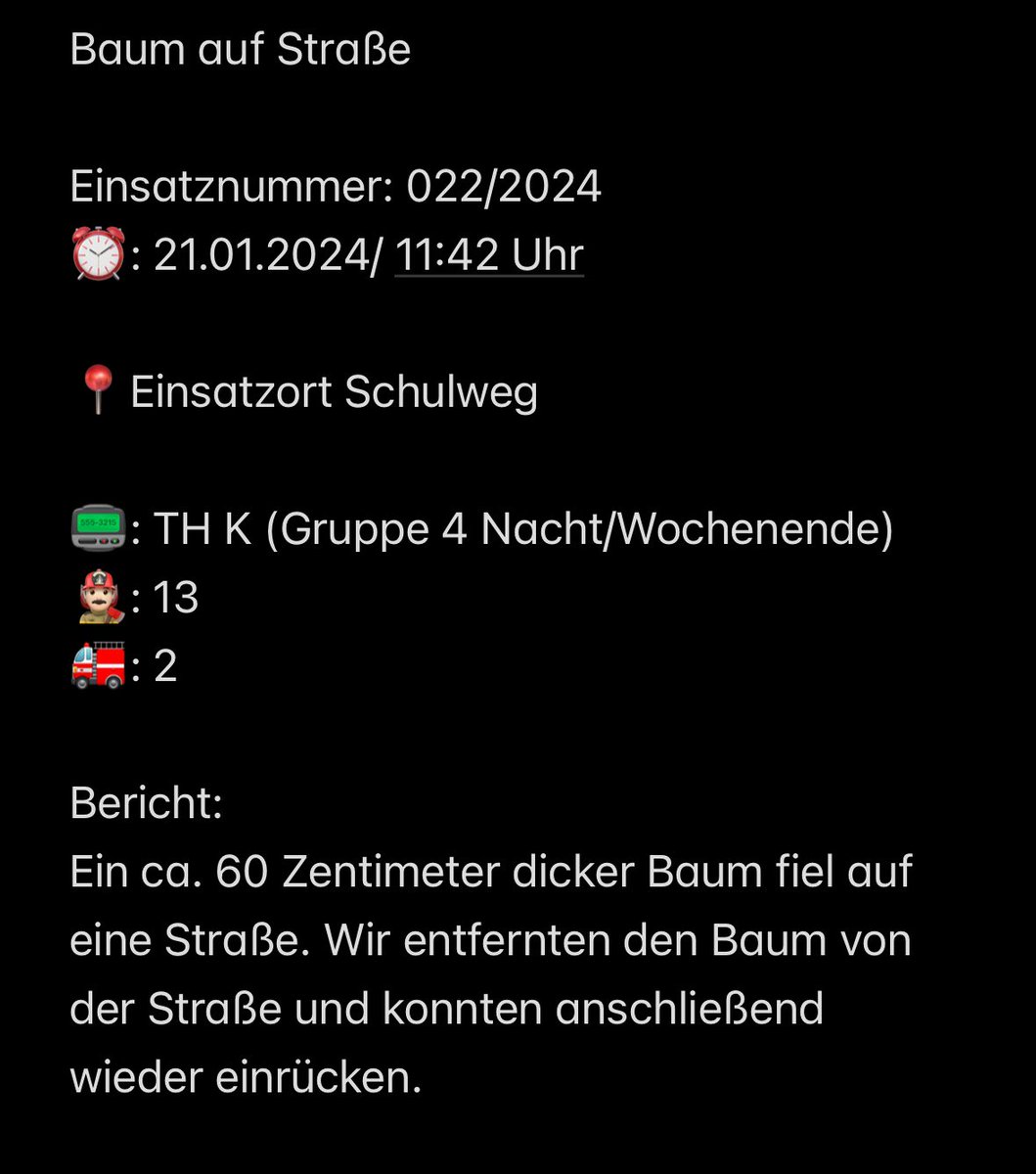 FWQuickborn's tweet image. Einsatz 022/2024