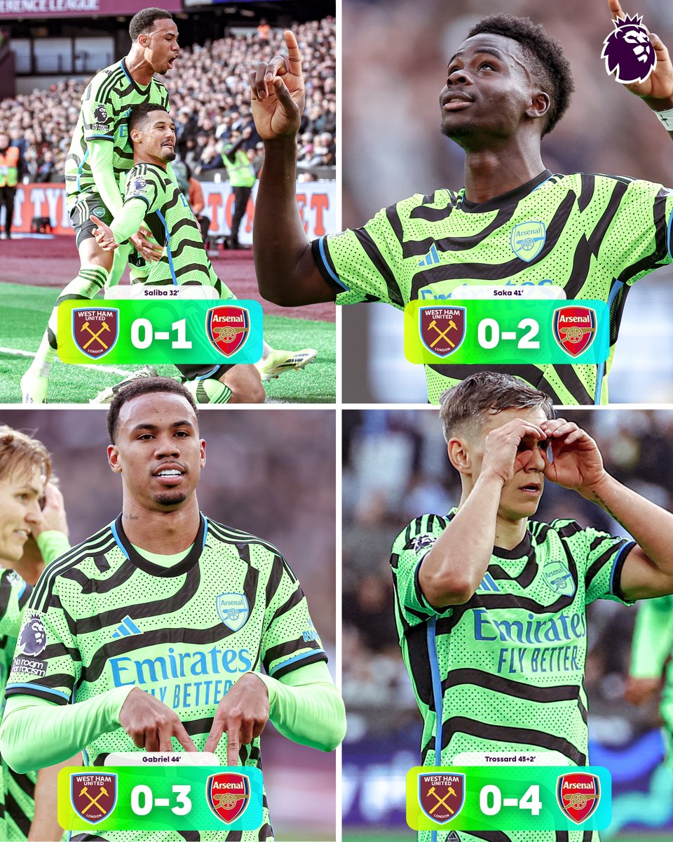 premierleague's tweet image. Sum up that spell from @Arsenal in one word 💬

#WHUARS