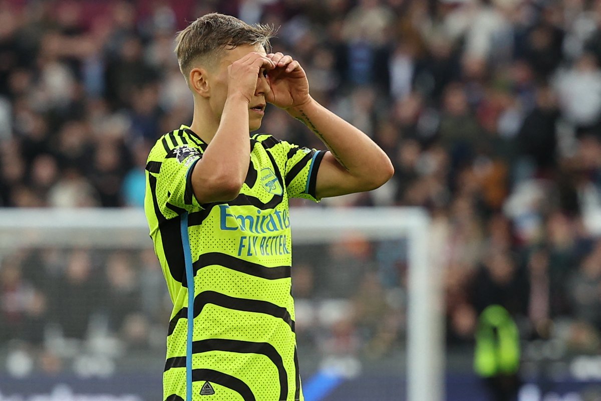 Arsenal's tweet image. What a first half, Gooners! 🤯

Sum it up for us with an emoji 👇