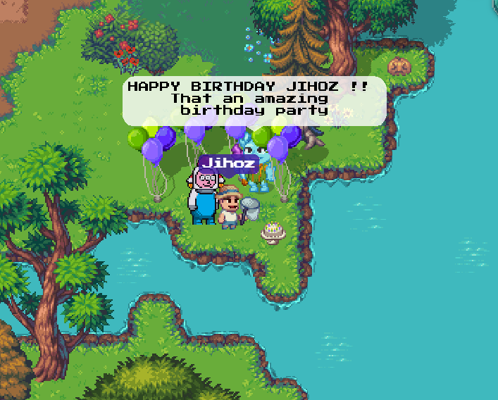 Staker0007's tweet photo. @pixel_barney Happy Birthday Heidi and Jihoz, let's celebrate this in game we have cook some nice cake for you ! 
WEN $PIXEL! https://t.co/3A8plJ8ACQ
