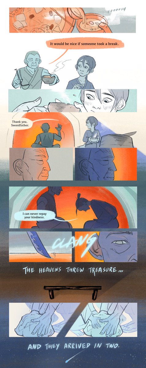 wigglybunfish's tweet photo. The Swordmaker and his Meteorite Child.

#BlueEyeSamurai #mizu #mizublueeyesamurai
#blueeyesamuraifanart #comics #comic #illustraion #digitalart #wigglybunfish https://t.co/n8T8h5315m