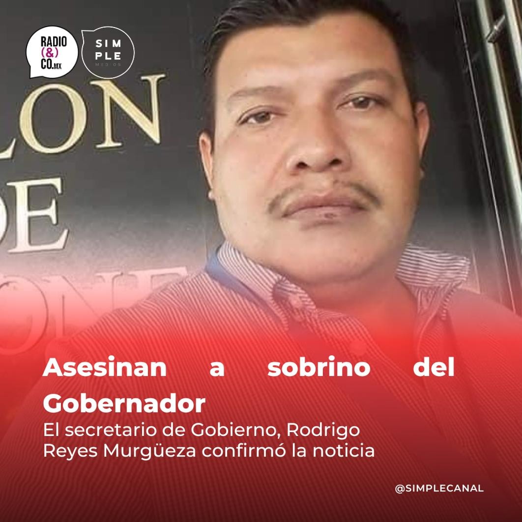 SimpleZac's tweet image. Jorge Antonio Monreal Martínez, sobrino del senador Ricardo Monreal y del gobernador de Zacatecas, David Monreal, fue asesinado a balazos en Plateros, en el municipio de Fresnillo.