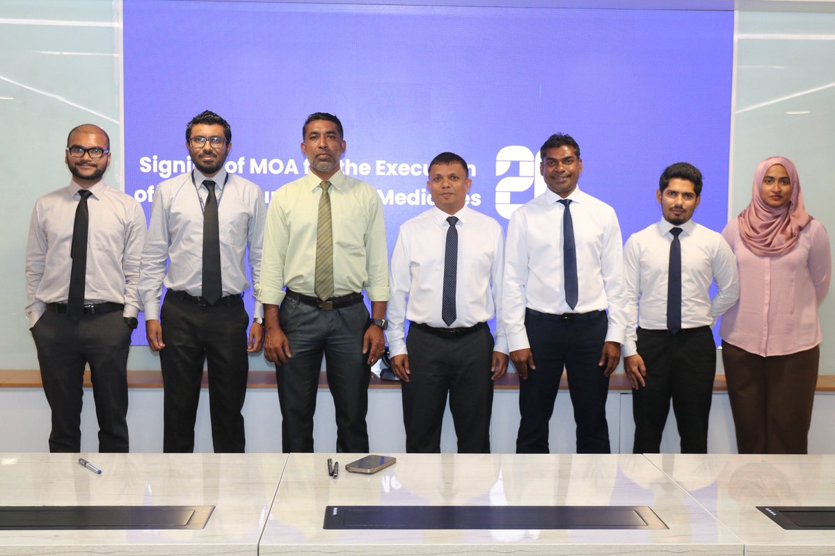 The Ministry of Finance, with partners @stoplc, @AasandhaLtd, and @NSPAmaldives, signed a Memorandum of Agreement today to execute the pooled procurement medicine, supported by @UNDPMaldives.