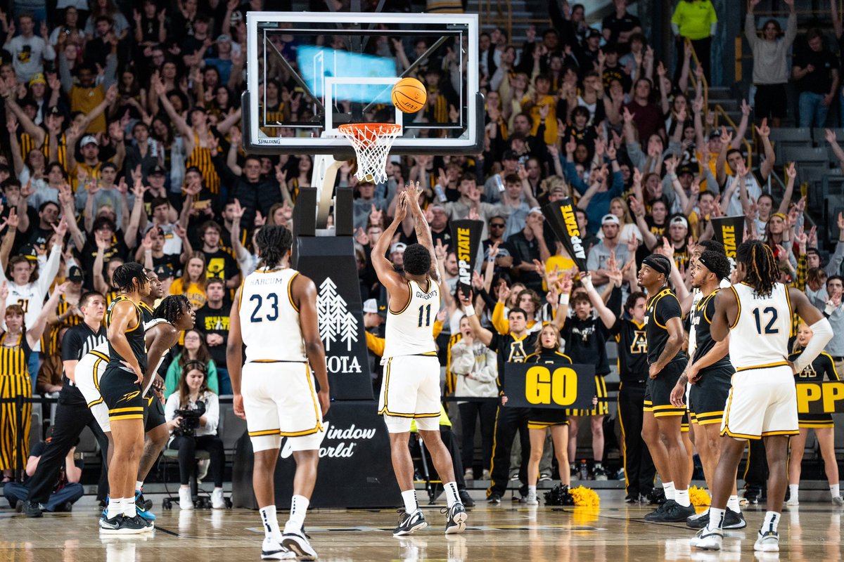 App State is one of ten teams in the nation with:
- 20+ overall wins
- 10+ conference wins
- undefeated home record

#TakeTheStairs