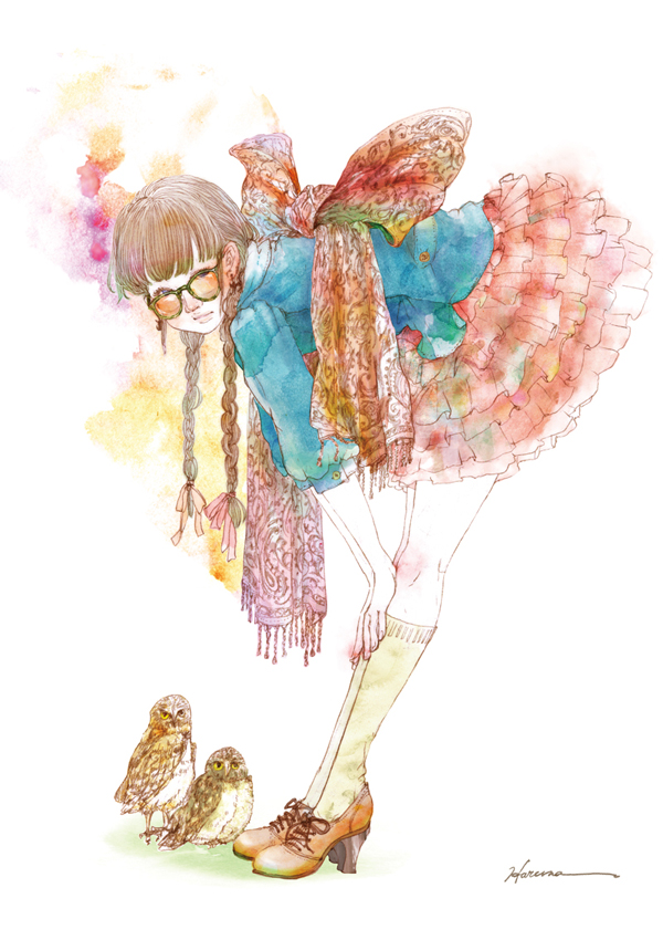 「ハートのイラストです。『アポロジー』 シャープペンシル/透明水彩/Photosh」|渡邊 春菜のイラスト