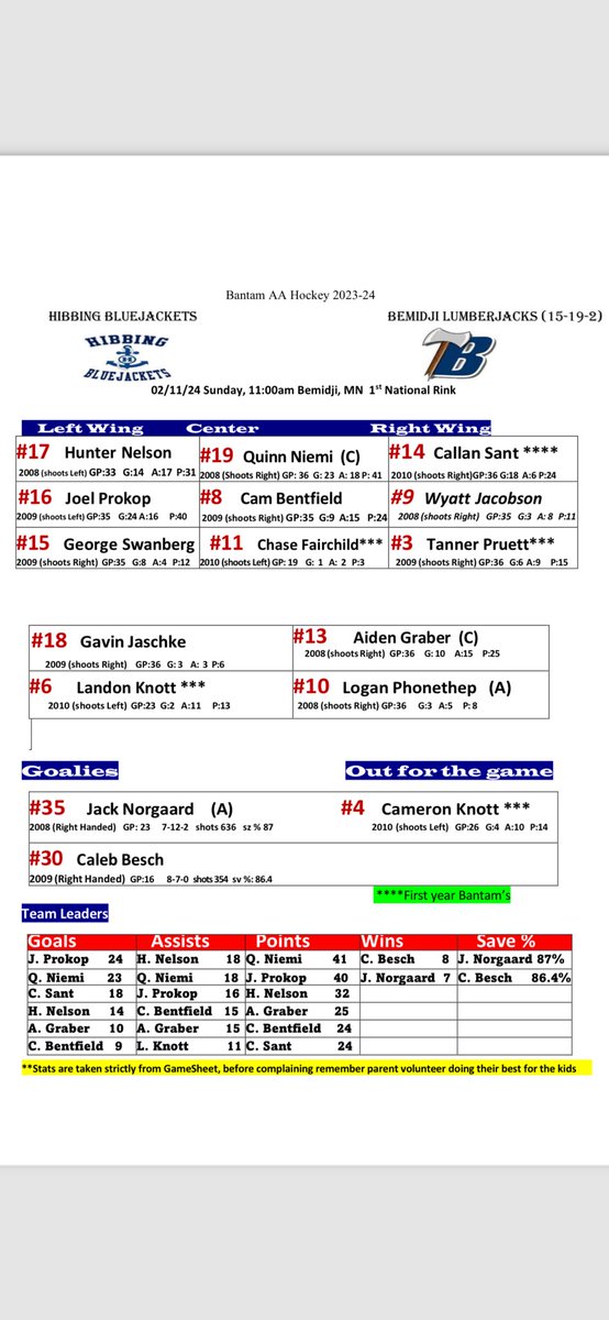 Unoffical Bemidji Lumberjack Hockey tweet media