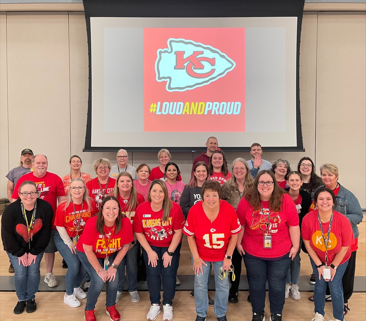 Today, we're all wearing red. ❤️