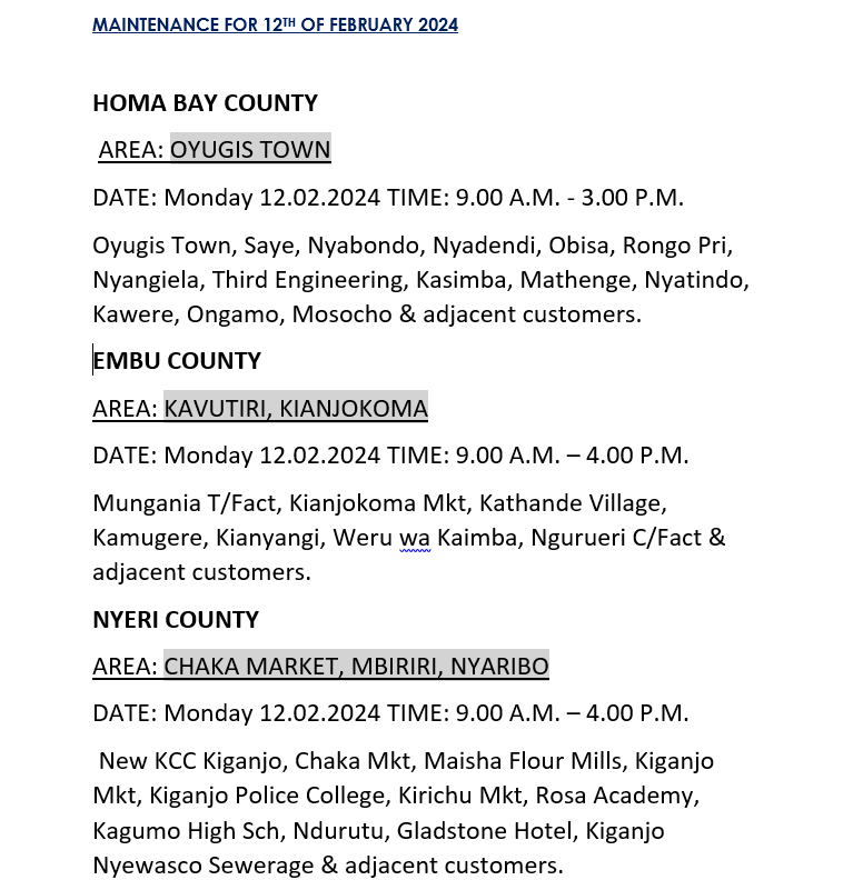 Kenya Power tweet media