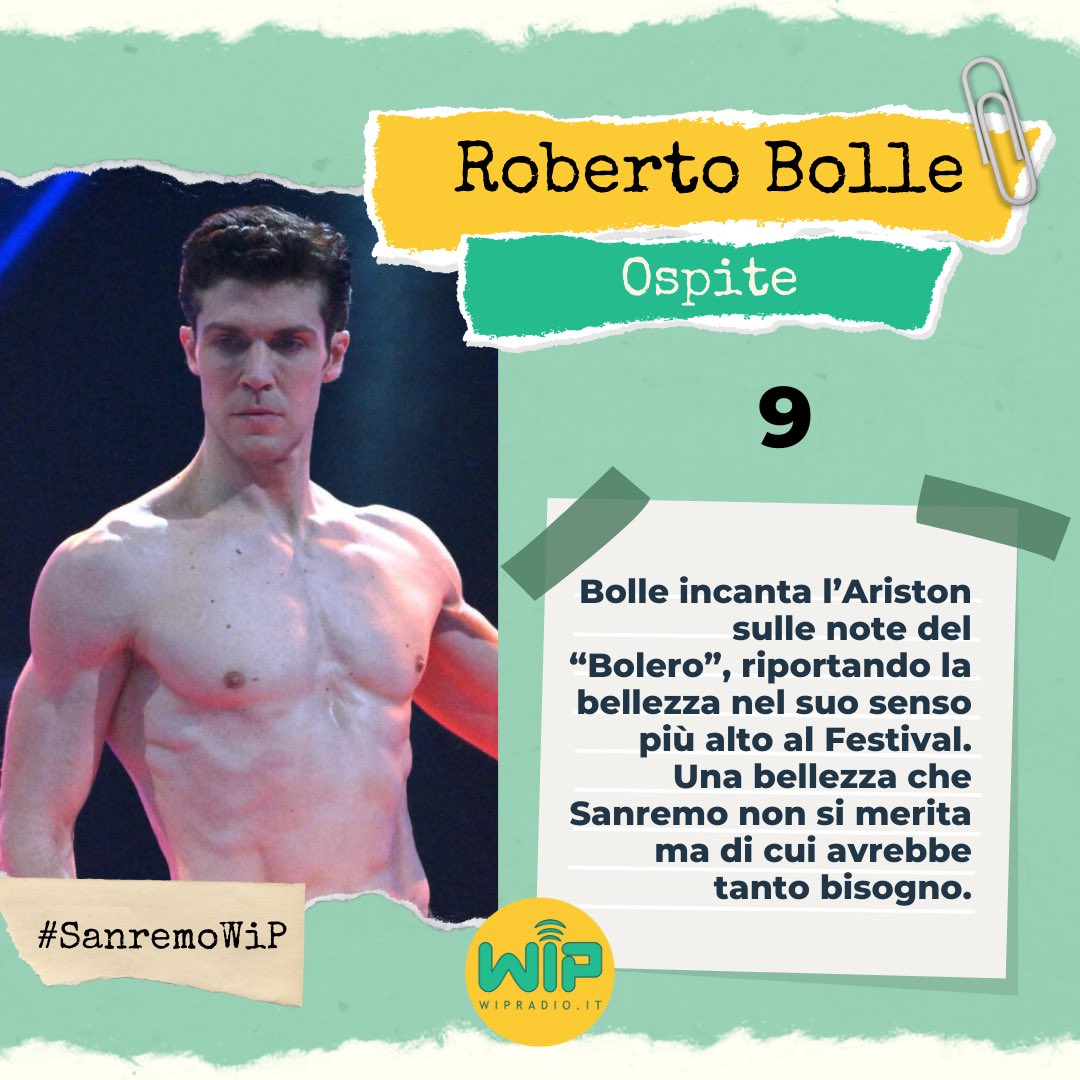 radiowip's tweet photo. Le nostre pagelle della serata finale di @SanremoRai a cura di @Rachel_b9 e Simone Gasparoni, buona lettura 🙂/1

#SanremoWiP #Sanremo24 https://t.co/2LxaN76Rnm